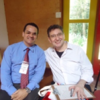 O Editor do Blog André Mancuso com o Prof. Claudio Queiroz